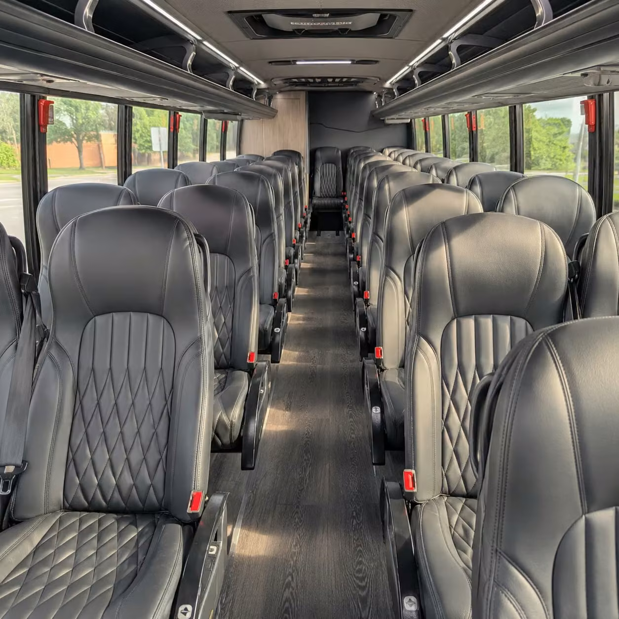 28 passenger minibus interior