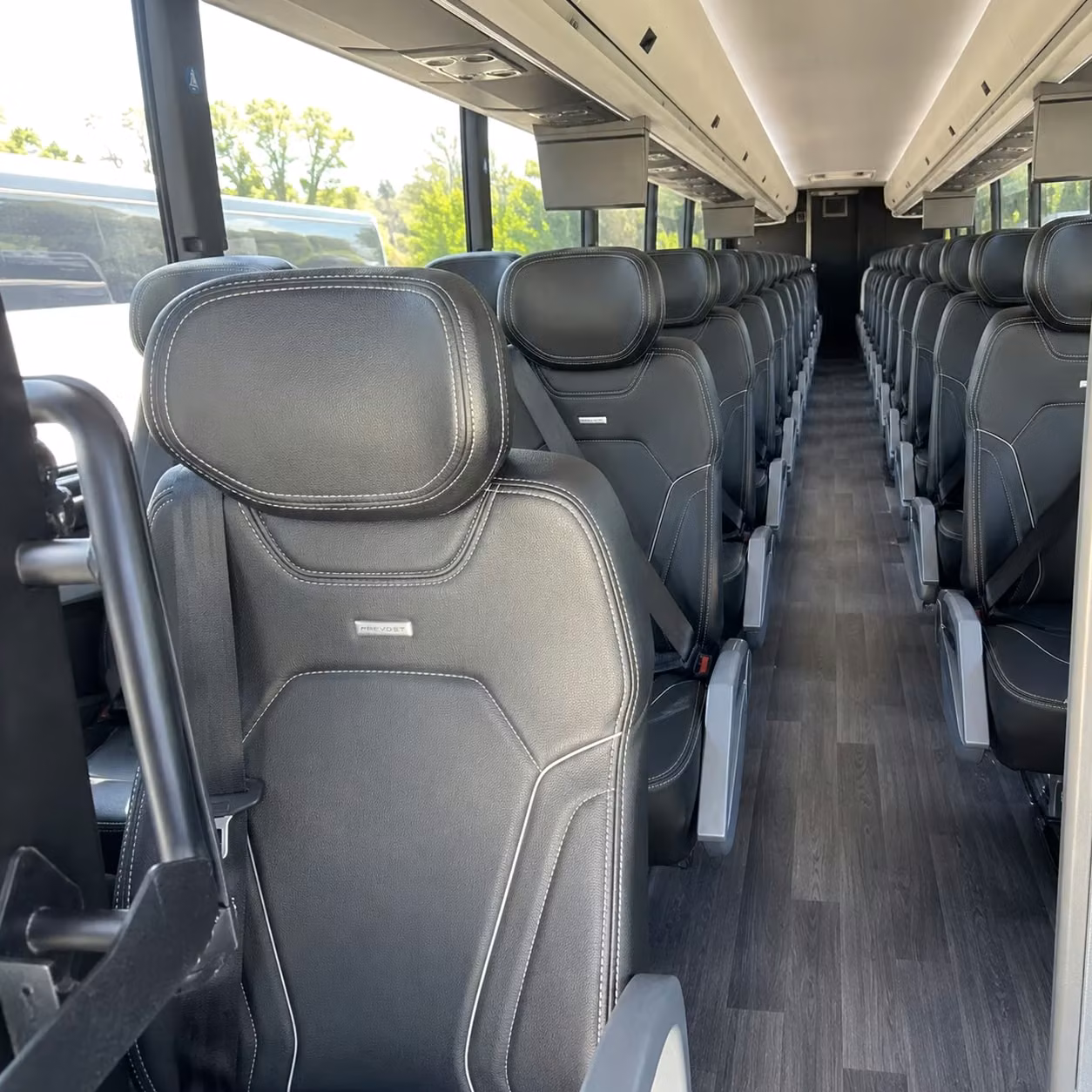 nashville charter bus rental interior