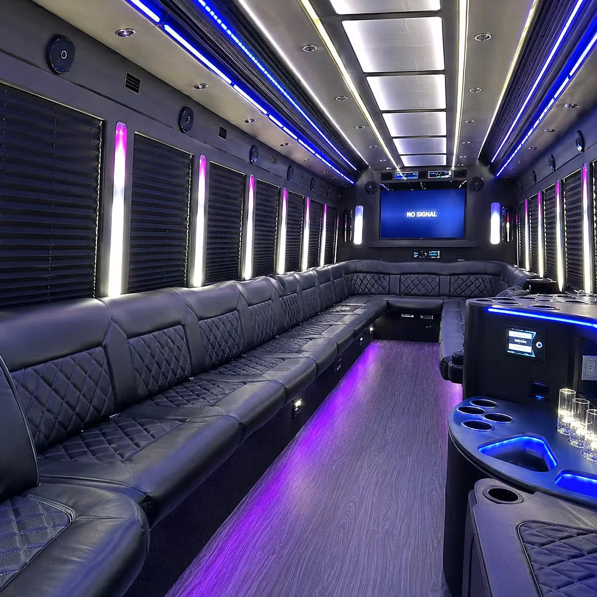 party bus interior